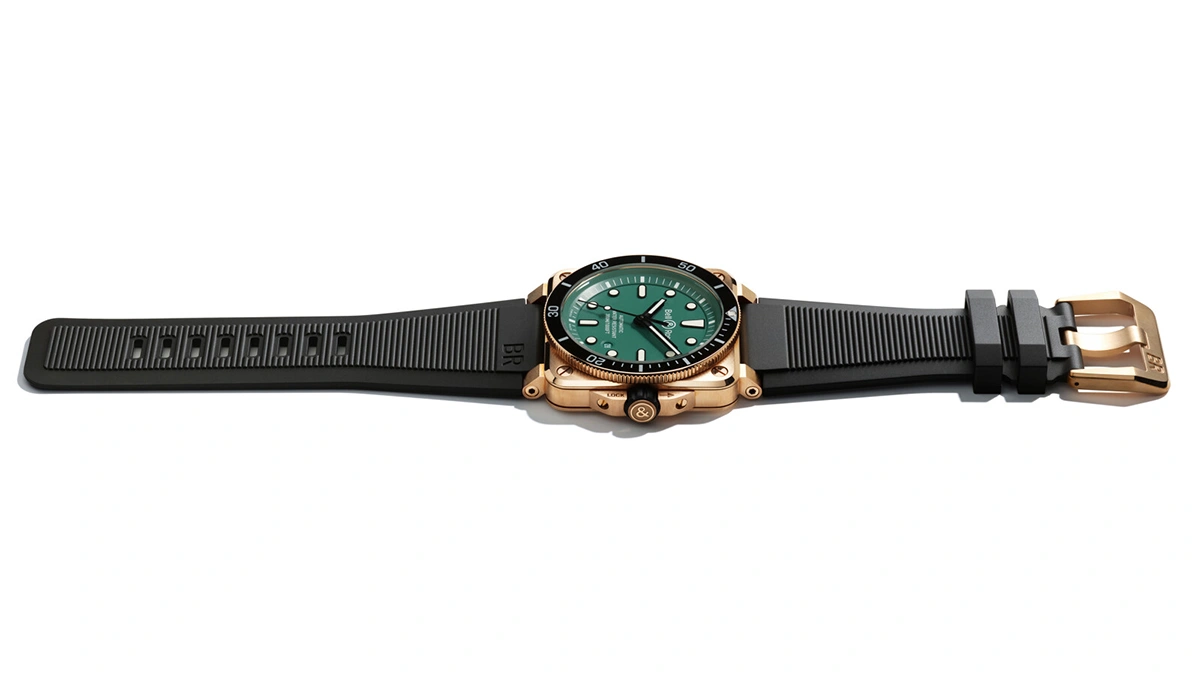 Bell & Ross Presents a Black & Green Bronze: The BR 03-92 Diver - Cortina Watch Malaysia