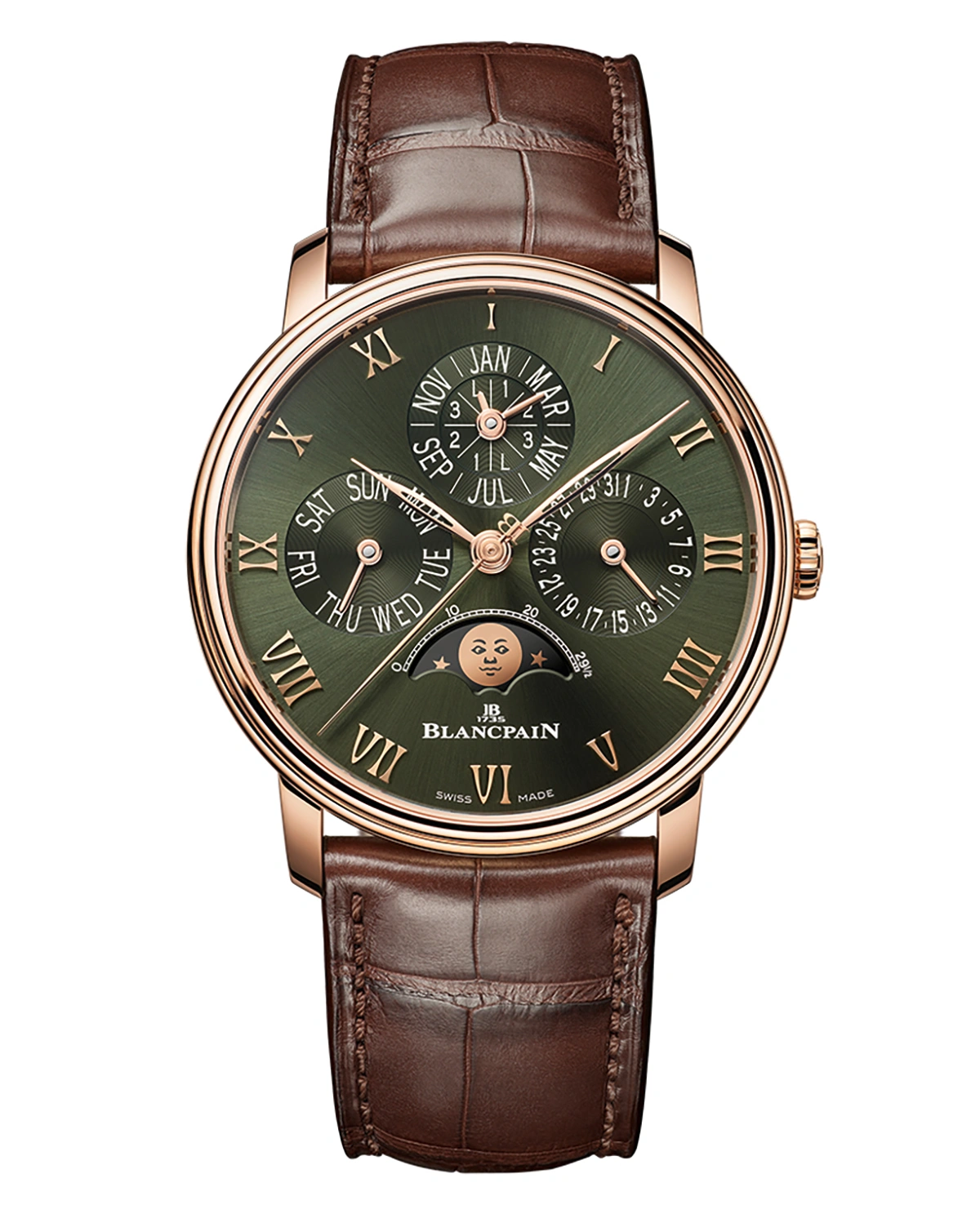 Blancpain Adorns Its New Villeret Quantième Perpétuel with An Intense Green Dial Inspired by The Forests Of Le Brassus - Cortina Watch Malaysia