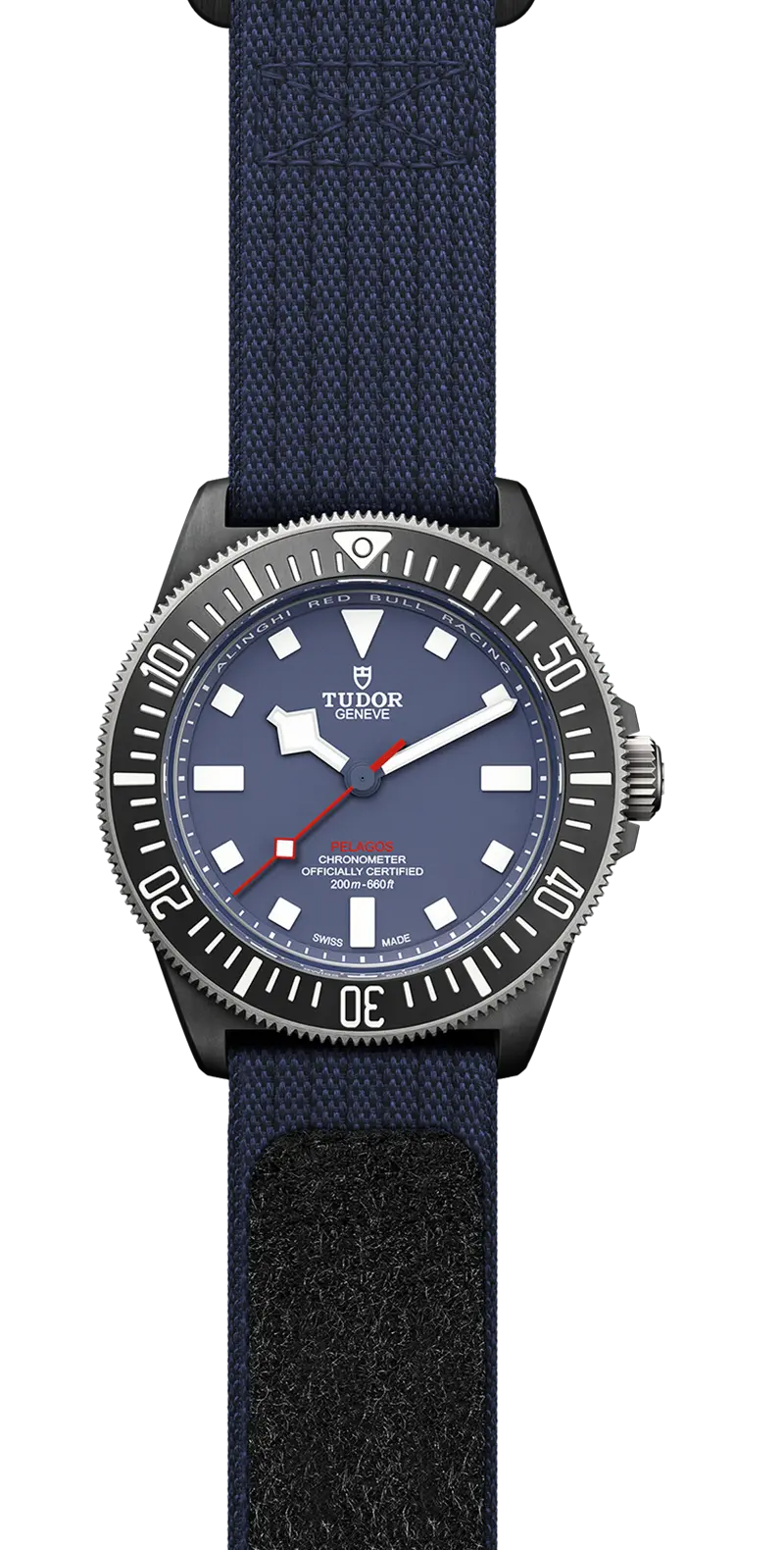 TUDORPelagos FXDPelagos FXD42mm black carbon composite case with matte finish and Alinghi Red Bull Racing logo engraved on the case back - M25707KN-0001 at Cortina Watch Malaysia