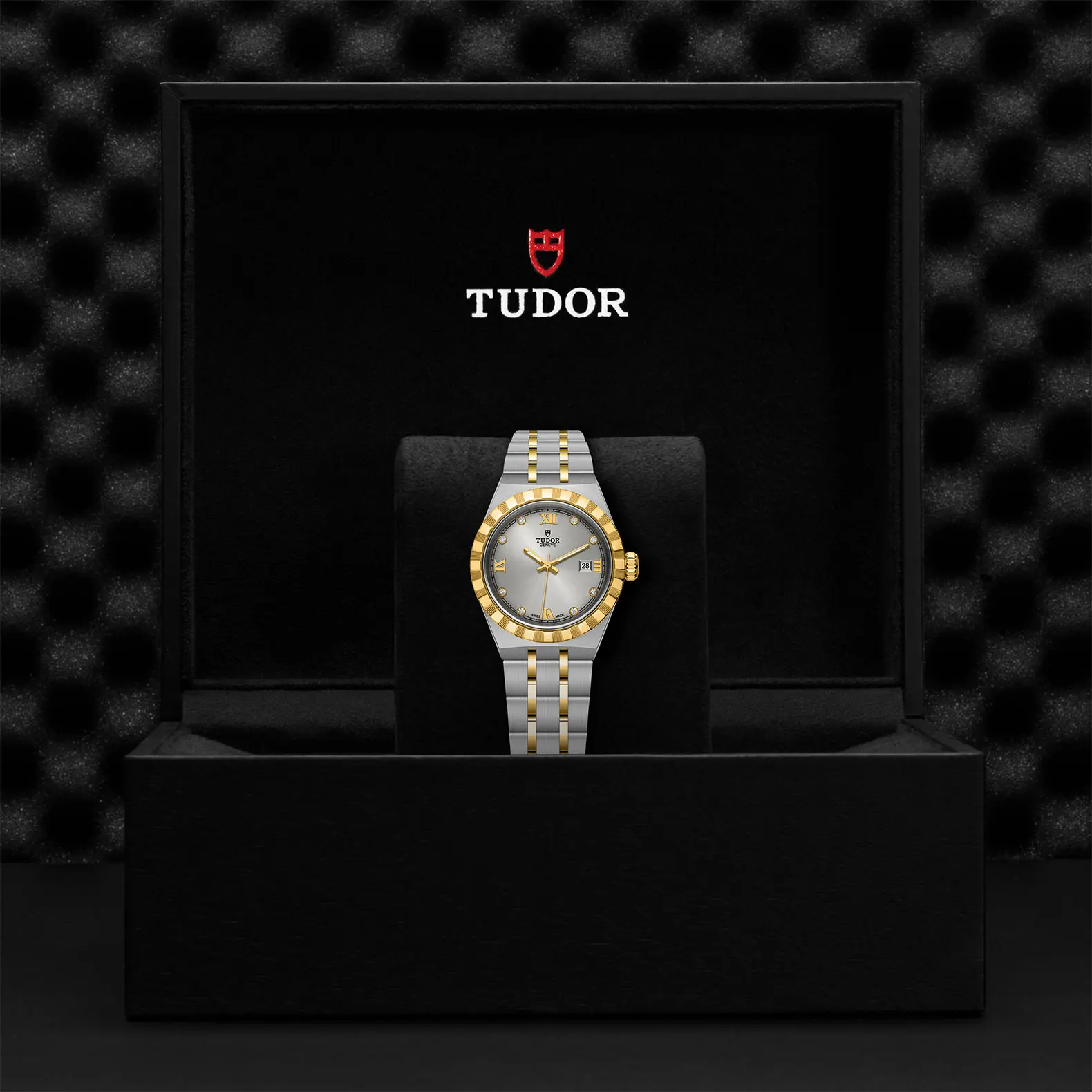 TUDORTUDOR Royal帝舵皇家系列磨光及磨砂钢表壳，直径28毫米 - M28303-0002 at Cortina Watch Malaysia