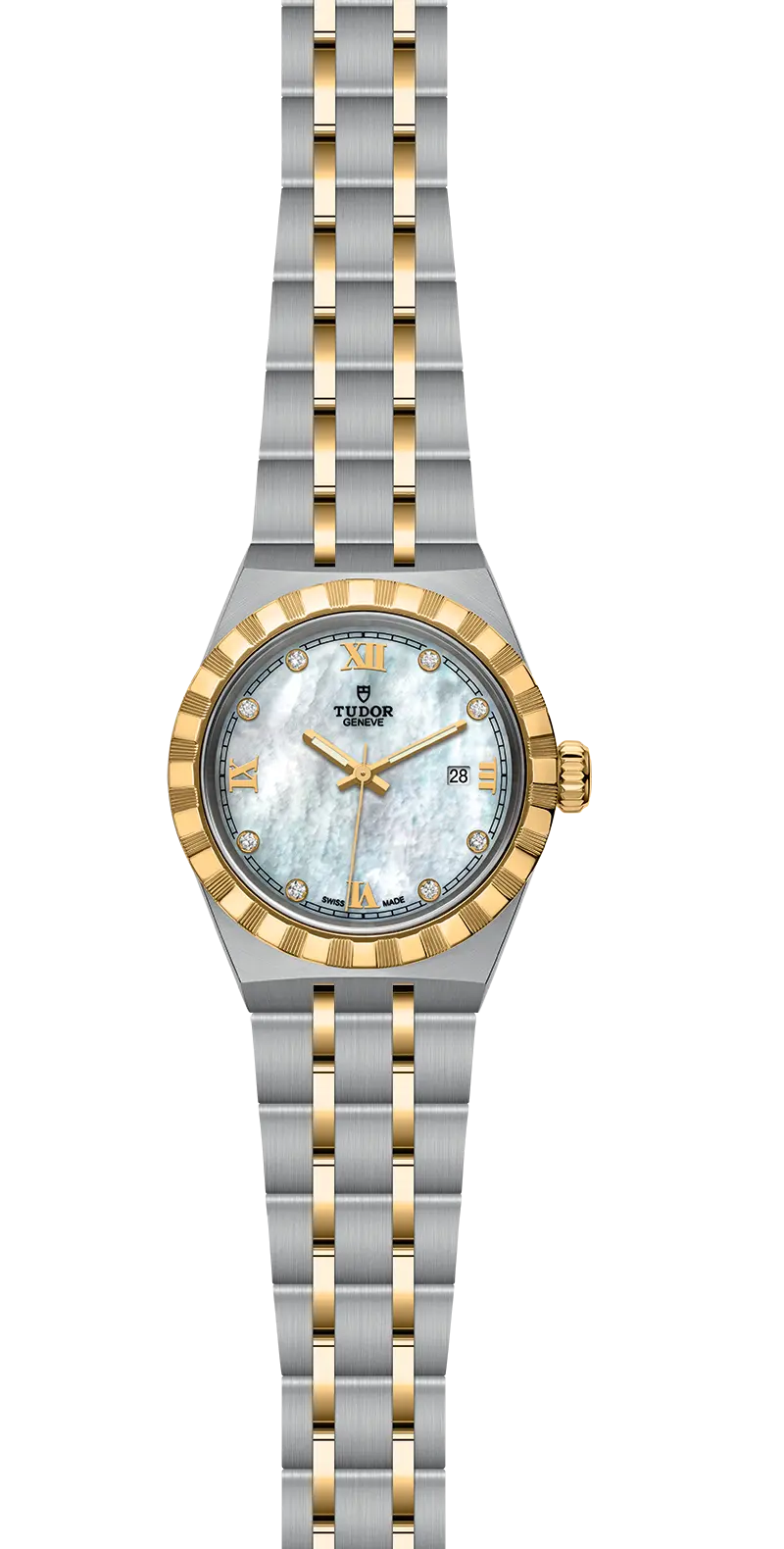 TUDORTUDOR Royal帝舵皇家系列磨光及磨砂钢表壳，直径28毫米 - M28303-0007 at Cortina Watch Malaysia