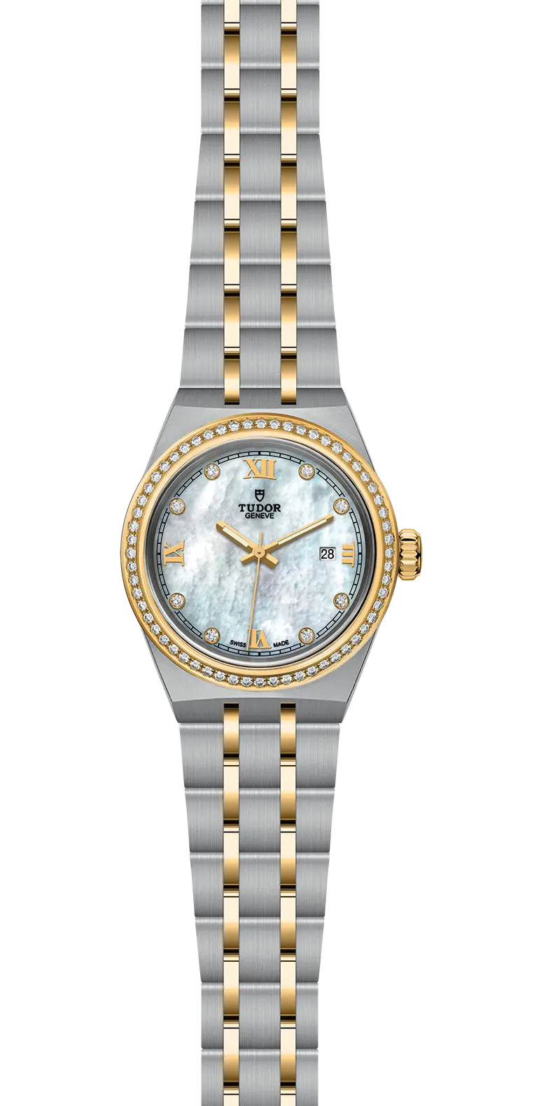 TUDORTUDOR Royal帝舵皇家系列磨光及磨砂钢表壳，直径28毫米 - M28323-0001 at Cortina Watch Malaysia