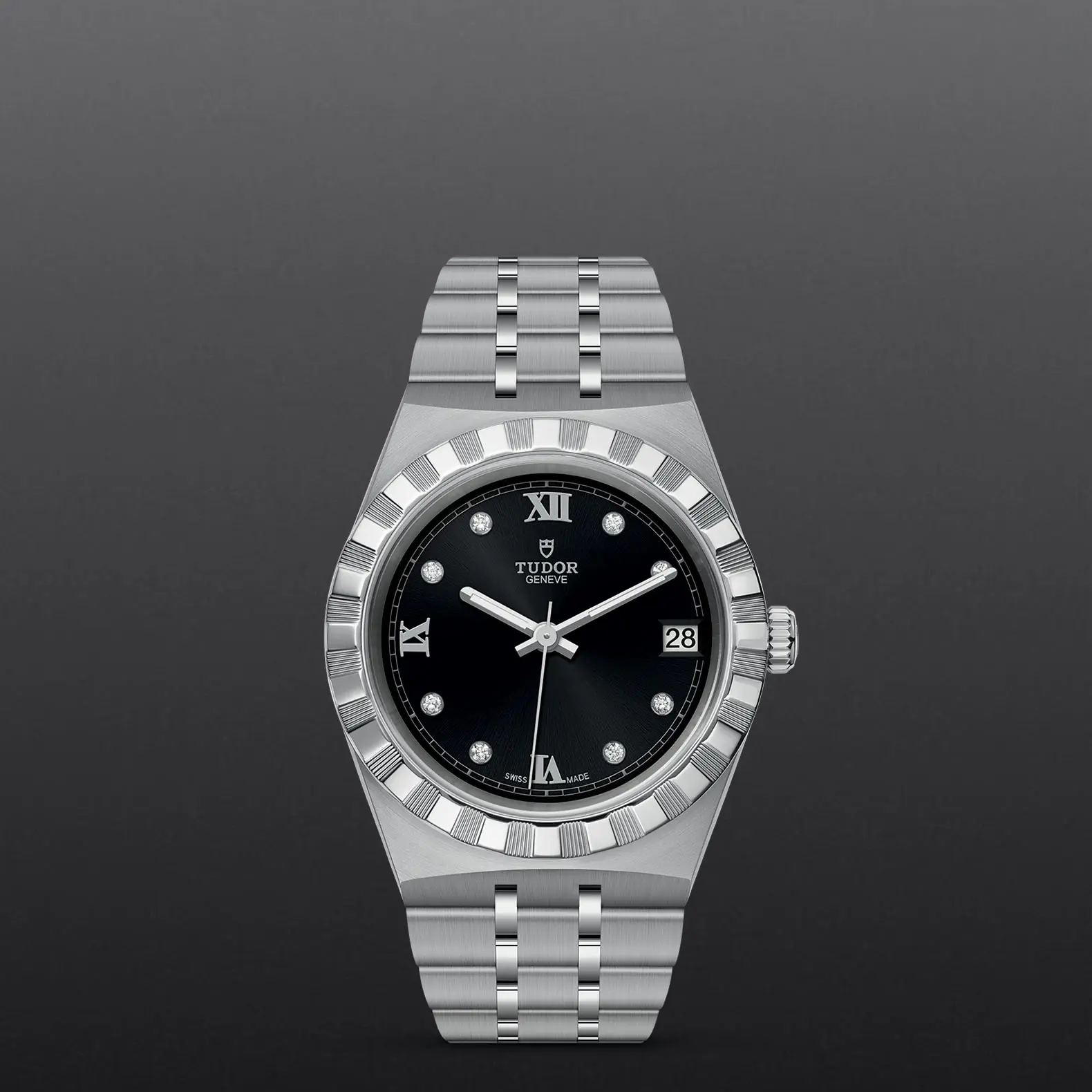 TUDORTUDOR Royal帝舵皇家系列磨光及磨砂钢表壳，直径34毫米 - M28400-0004 at Cortina Watch Malaysia