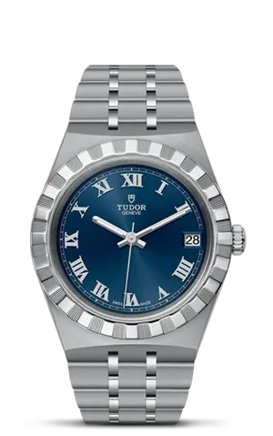TUDORTUDOR Royal帝舵皇家系列磨光及磨砂钢表壳，直径34毫米 - M28400-0006 at Cortina Watch Malaysia