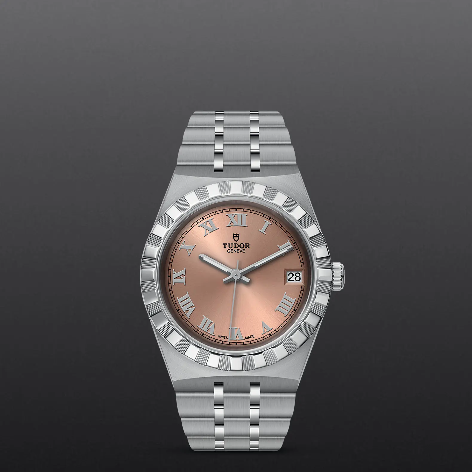 TUDORTUDOR Royal帝舵皇家系列磨光及磨砂钢表壳，直径34毫米 - M28400-0009 at Cortina Watch Malaysia