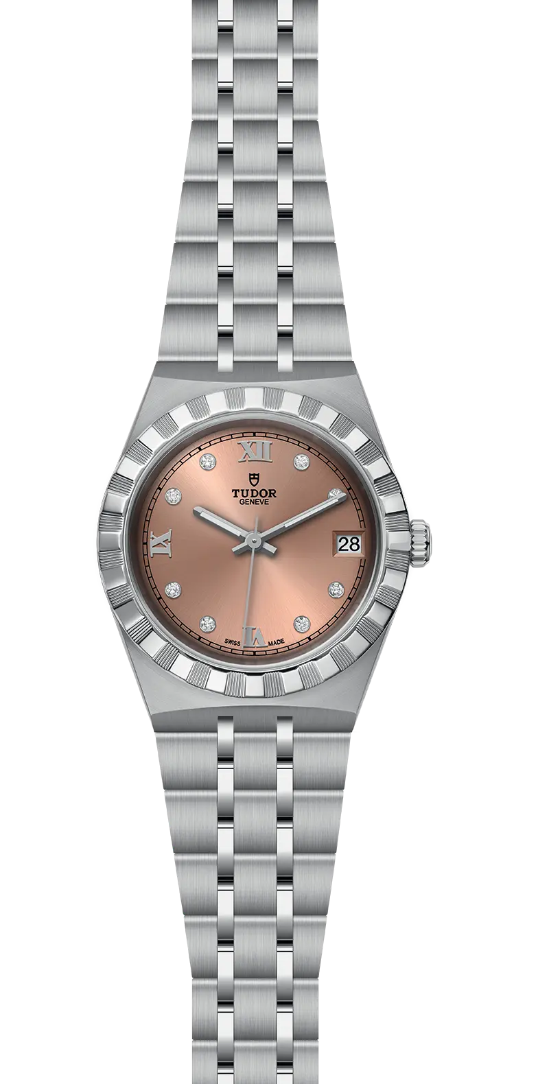 TUDORTUDOR Royal帝舵皇家系列磨光及磨砂钢表壳，直径34毫米 - M28400-0011 at Cortina Watch Malaysia