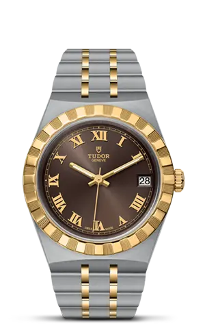 TUDORTUDOR Royal帝舵皇家系列磨光及磨砂钢表壳，直径34毫米 - M28403-0008 at Cortina Watch Malaysia