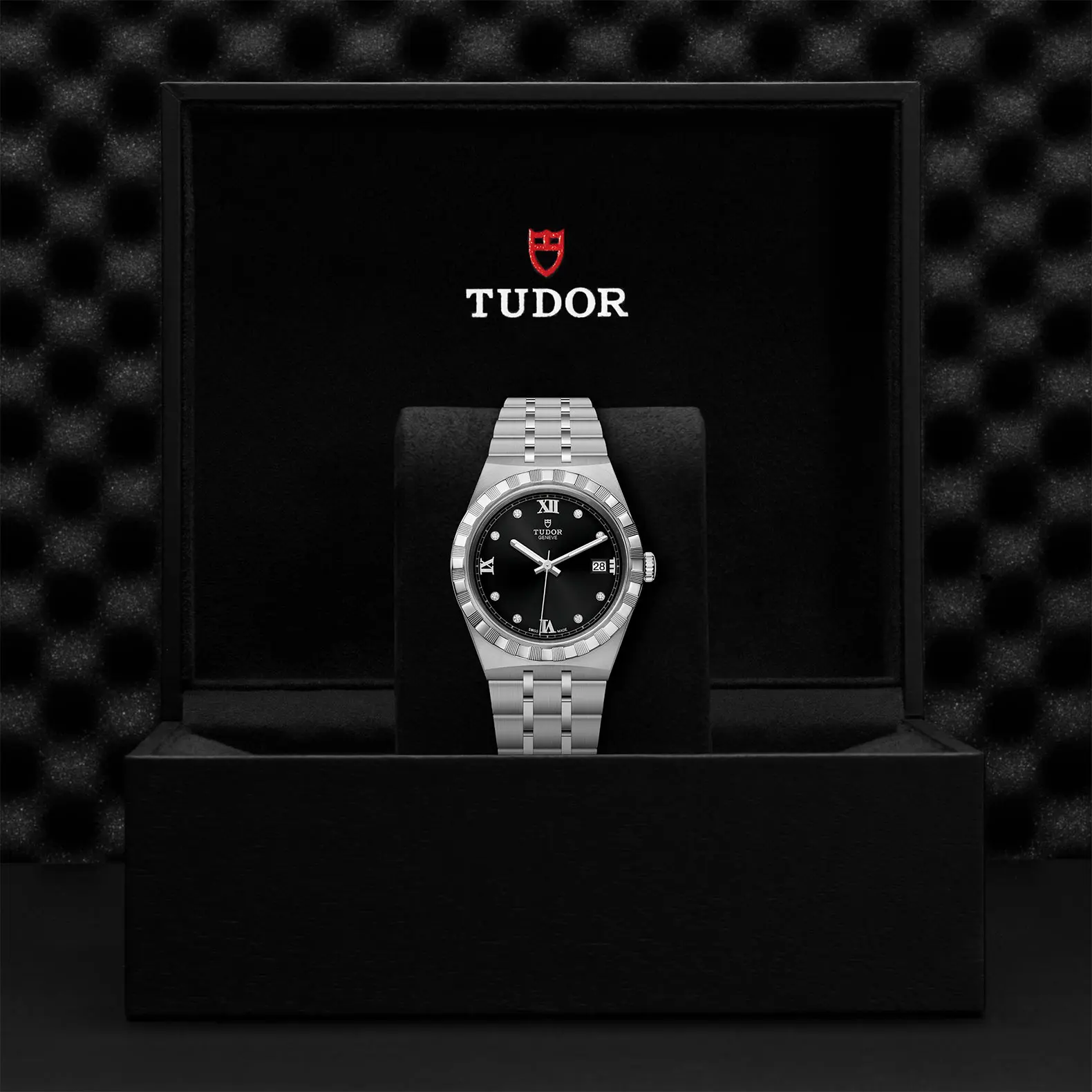 TUDORTUDOR Royal帝舵皇家系列磨光及磨砂钢表壳，直径38毫米 - M28500-0004 at Cortina Watch Malaysia