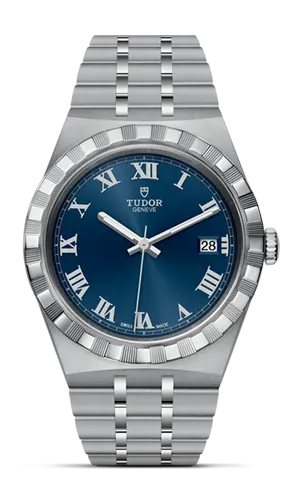 TUDORTUDOR Royal帝舵皇家系列磨光及磨砂钢表壳，直径38毫米 - M28500-0005 at Cortina Watch Malaysia