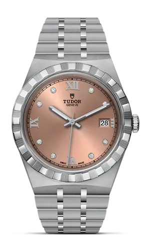 TUDORTUDOR Royal帝舵皇家系列磨光及磨砂钢表壳，直径38毫米 - M28500-0009 at Cortina Watch Malaysia