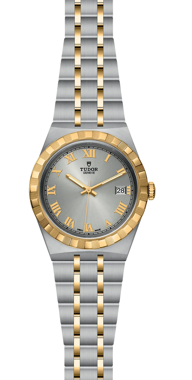 TUDORTUDOR Royal帝舵皇家系列磨光及磨砂钢表壳，直径38毫米 - M28503-0001 at Cortina Watch Malaysia