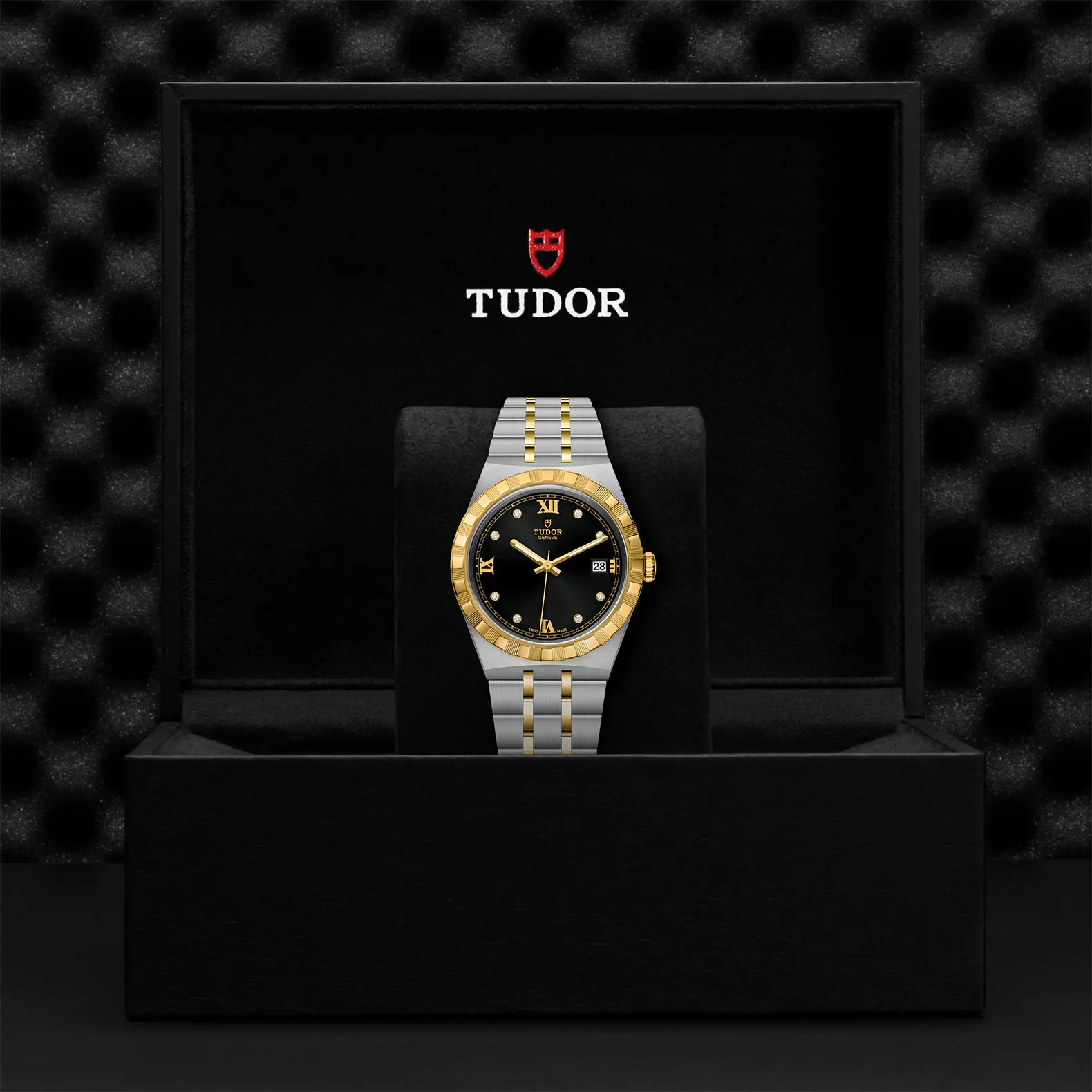 TUDORTUDOR Royal帝舵皇家系列磨光及磨砂钢表壳，直径38毫米 - M28503-0004 at Cortina Watch Malaysia