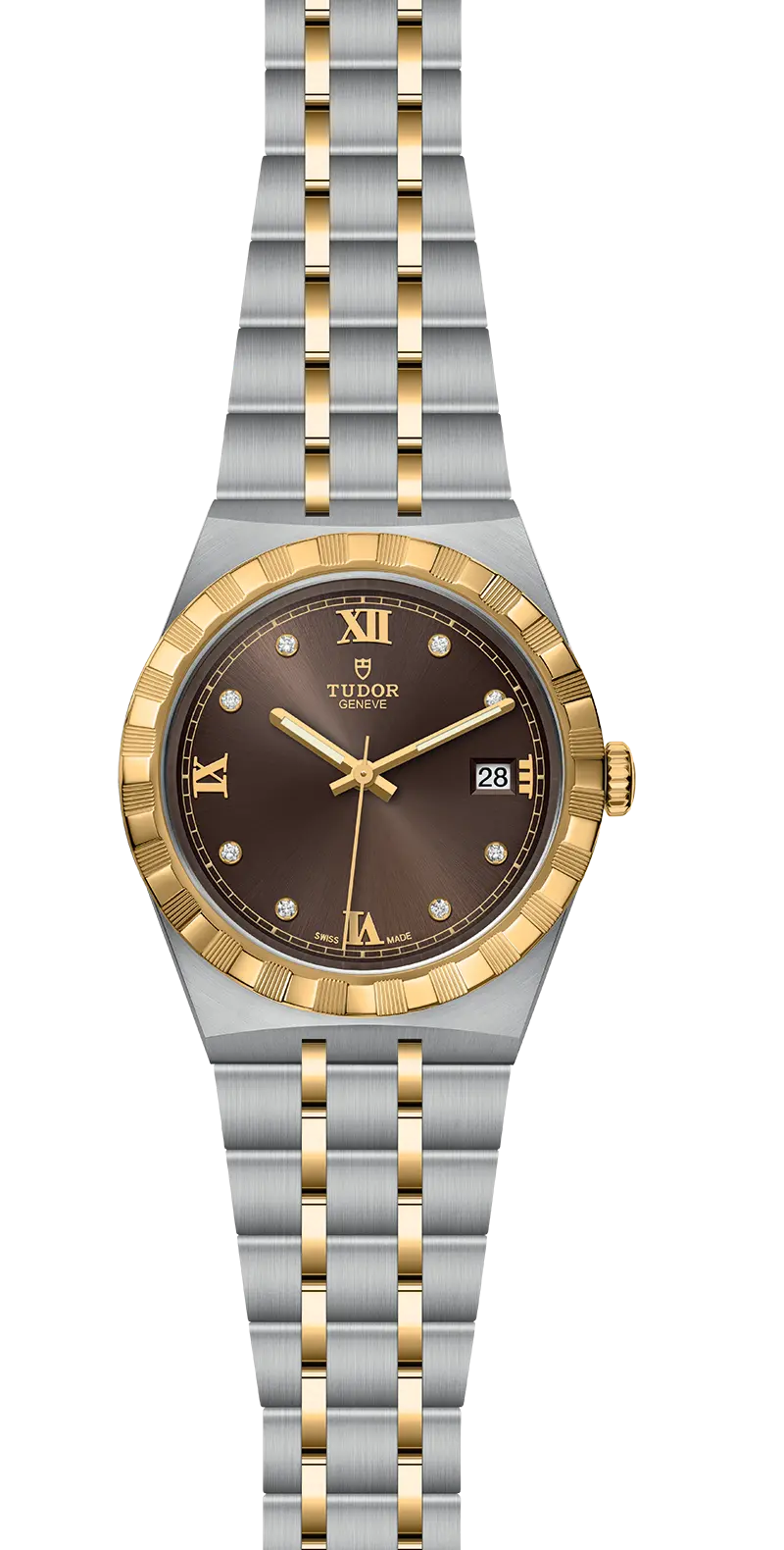 TUDORTUDOR Royal帝舵皇家系列磨光及磨砂钢表壳，直径38毫米 - M28503-0008 at Cortina Watch Malaysia