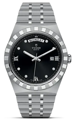 TUDORTUDOR Royal帝舵皇家系列磨光及磨砂钢表壳，直径41毫米 - M28600-0004 at Cortina Watch Malaysia