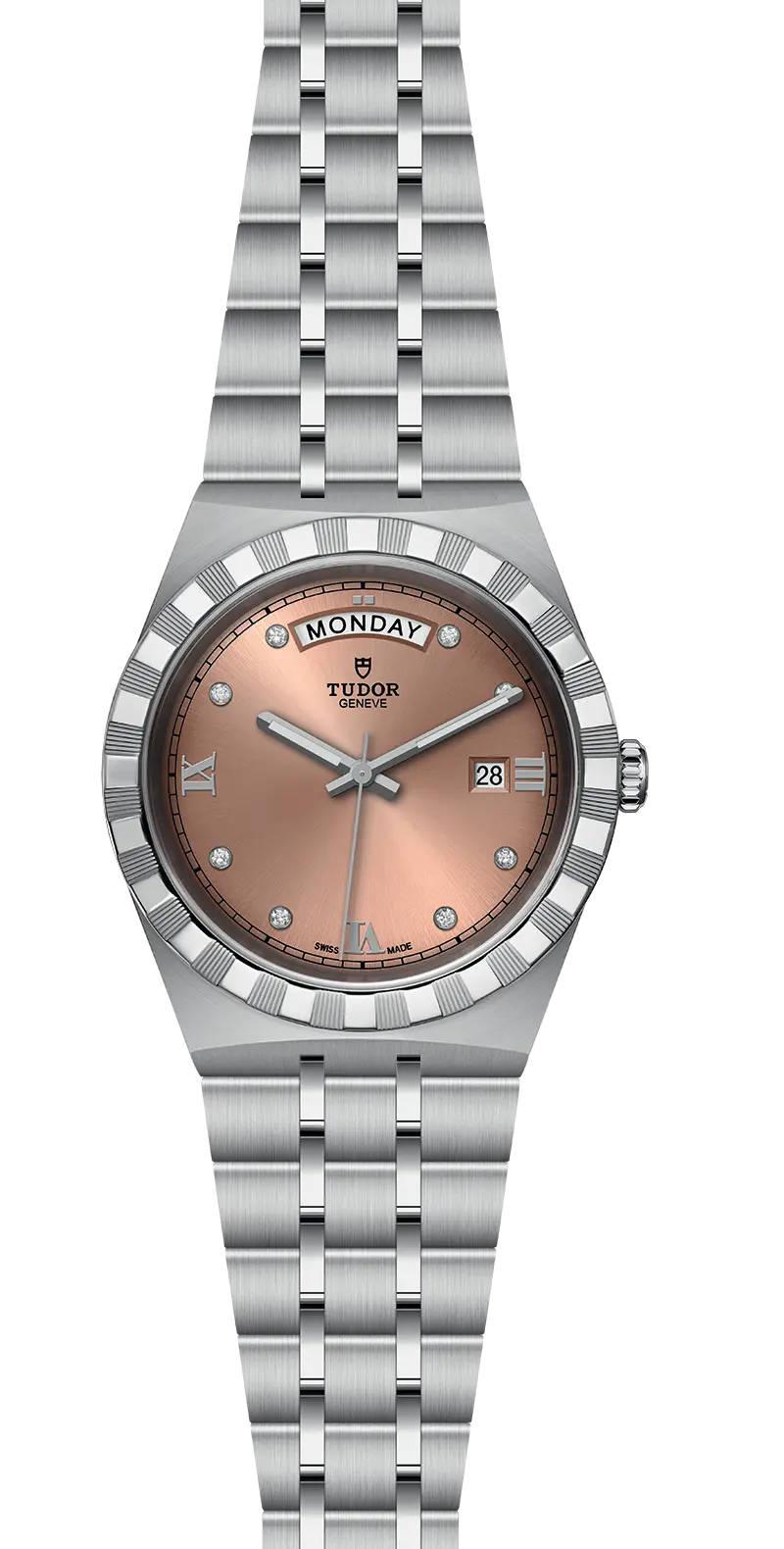 TUDORTUDOR Royal帝舵皇家系列磨光及磨砂钢表壳，直径41毫米 - M28600-0011 at Cortina Watch Malaysia