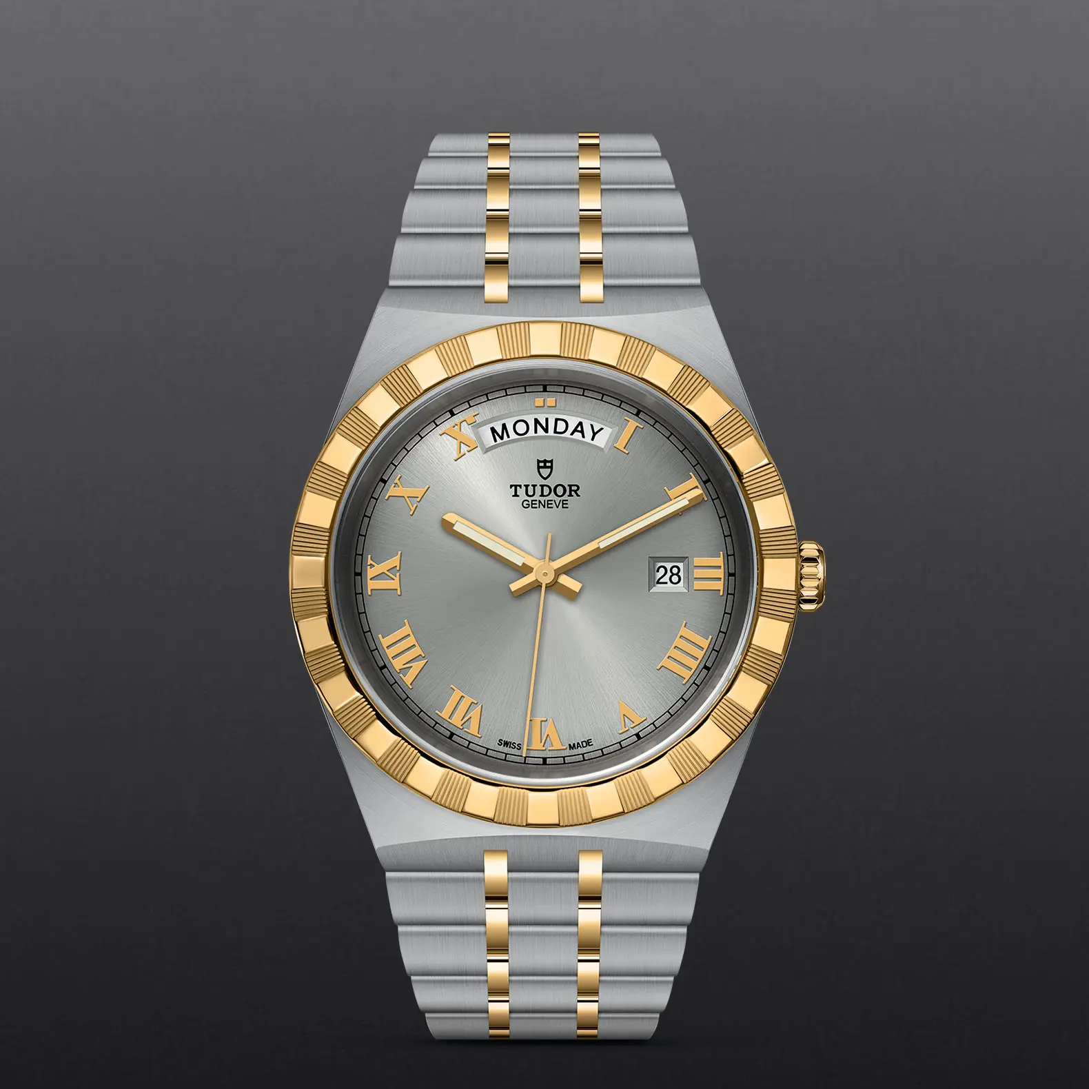 TUDORTUDOR Royal帝舵皇家系列磨光及磨砂钢表壳，直径41毫米 - M28603-0001 at Cortina Watch Malaysia
