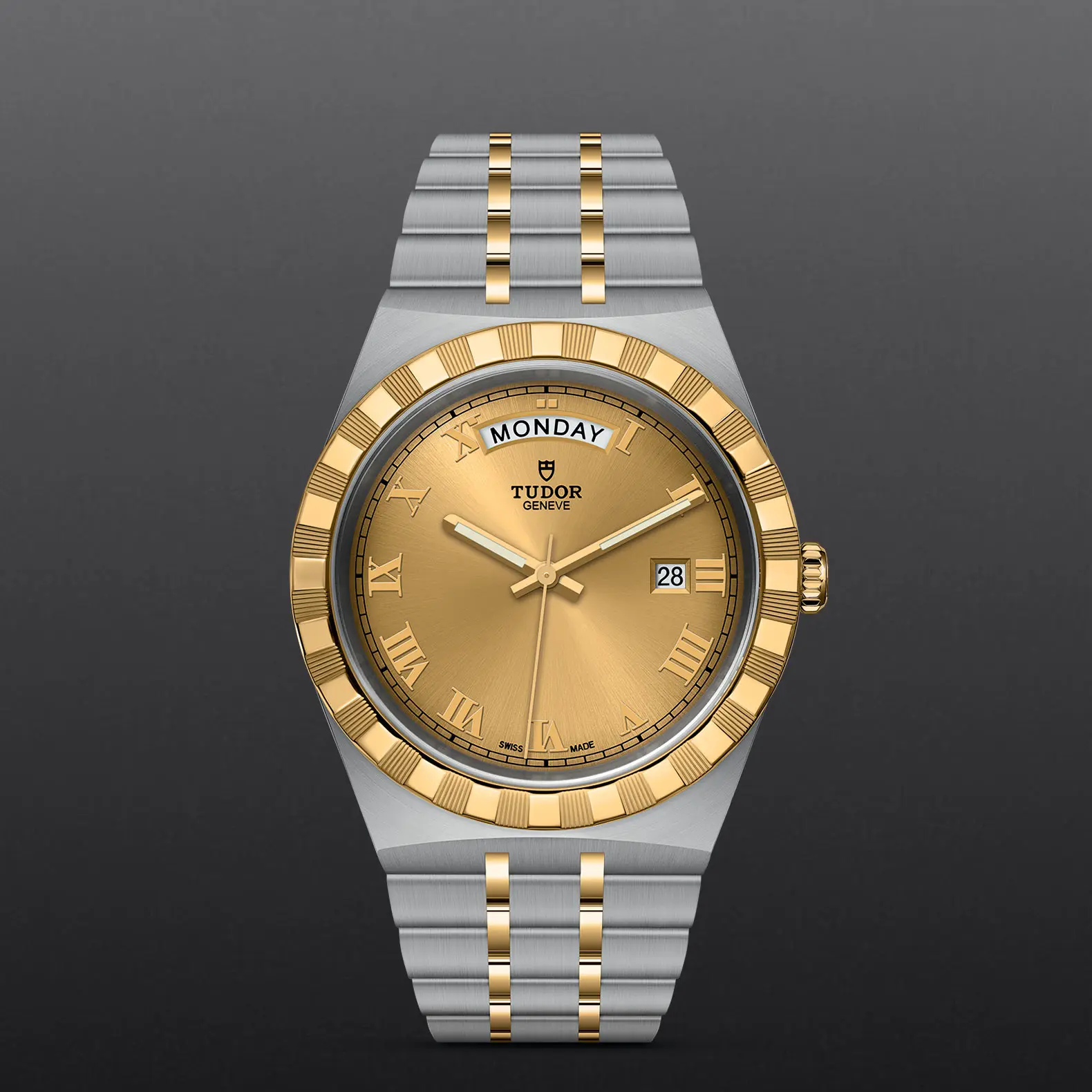 TUDORTUDOR RoyalTUDOR Royal41mm steel case with polished and satin finish - M28603-0004 at Cortina Watch Malaysia