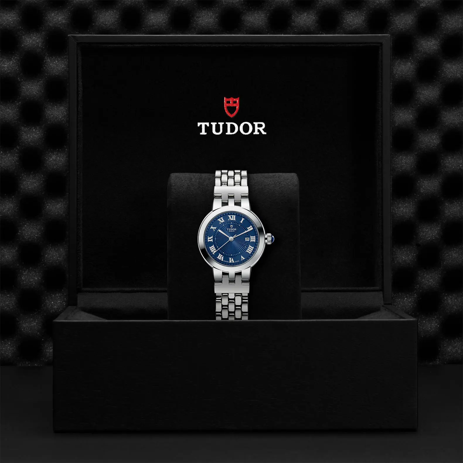 TUDOR玫瑰系列Clair de Rose磨光钢表壳，直径30毫米 - M35500-0009 at Cortina Watch Malaysia