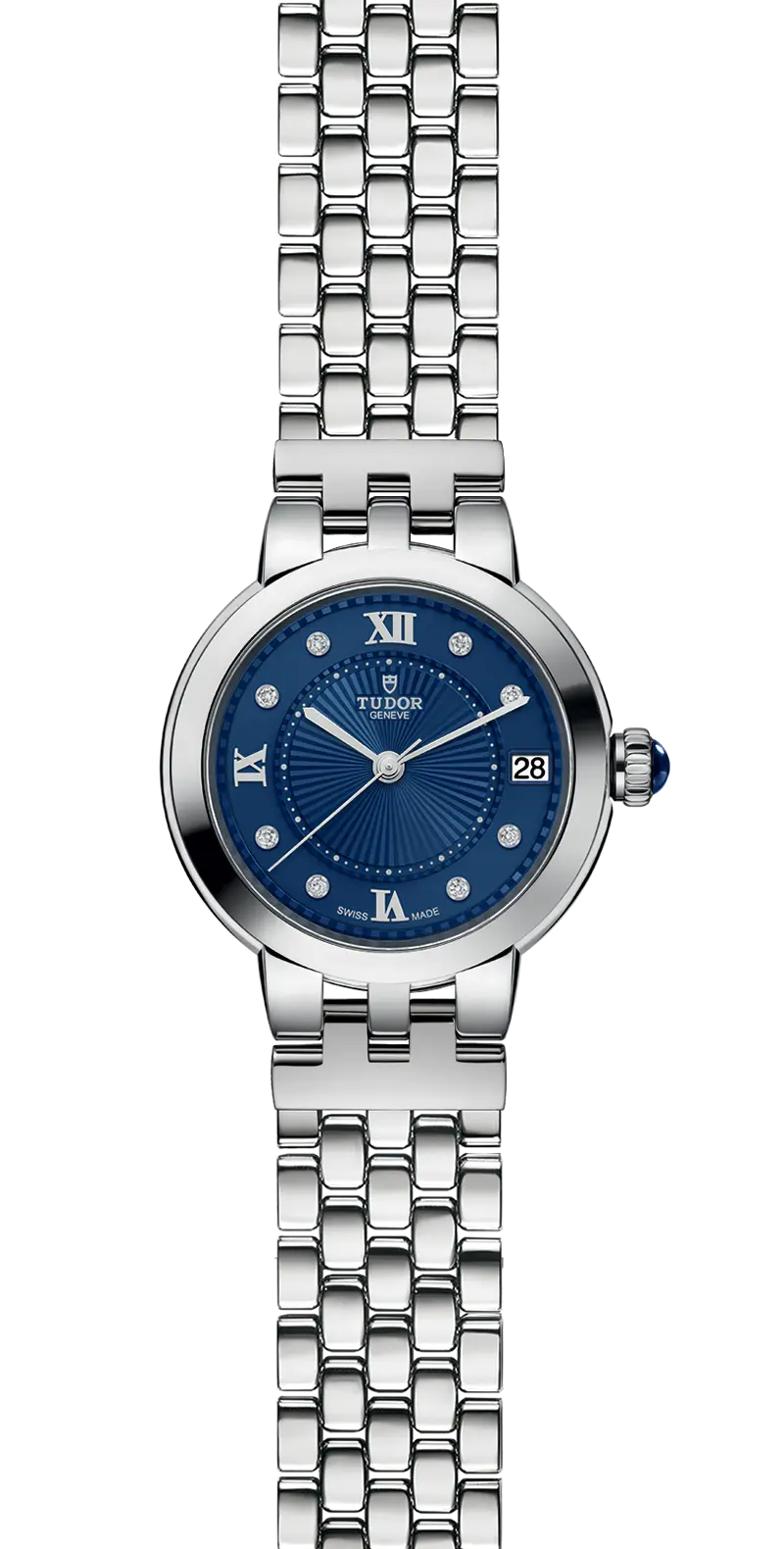 TUDORClair de Rose玫瑰系列磨光钢表壳，直径34毫米 - M35800-0010 at Cortina Watch Malaysia