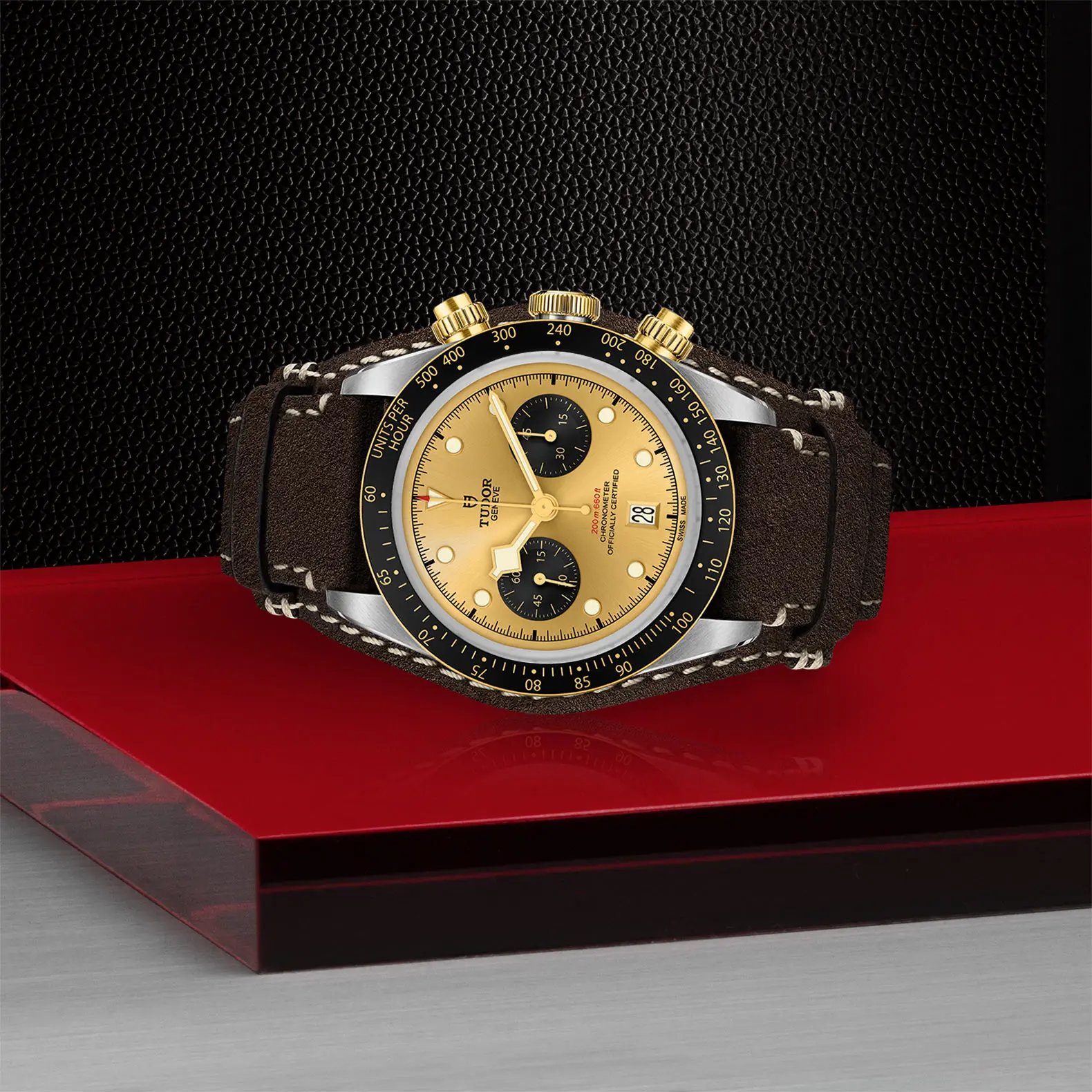 TUDOR碧湾计时型黄金钢款Black Bay Chrono磨光及磨砂钢表壳，直径41毫米 - M79363N-0008 at Cortina Watch Malaysia