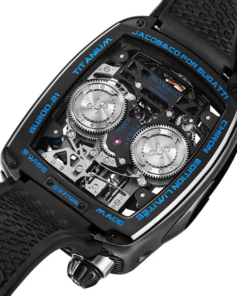 Bugatti Chiron Toubillon Black Titanium - Cortina Watch Malaysia