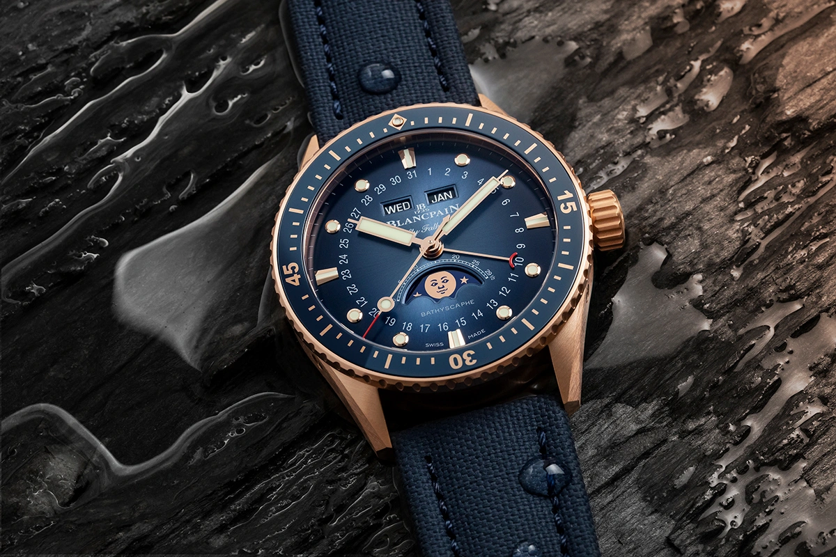 The Fifty Fathoms Bathyscaphe Goes Full Gold - Cortina Watch Malaysia