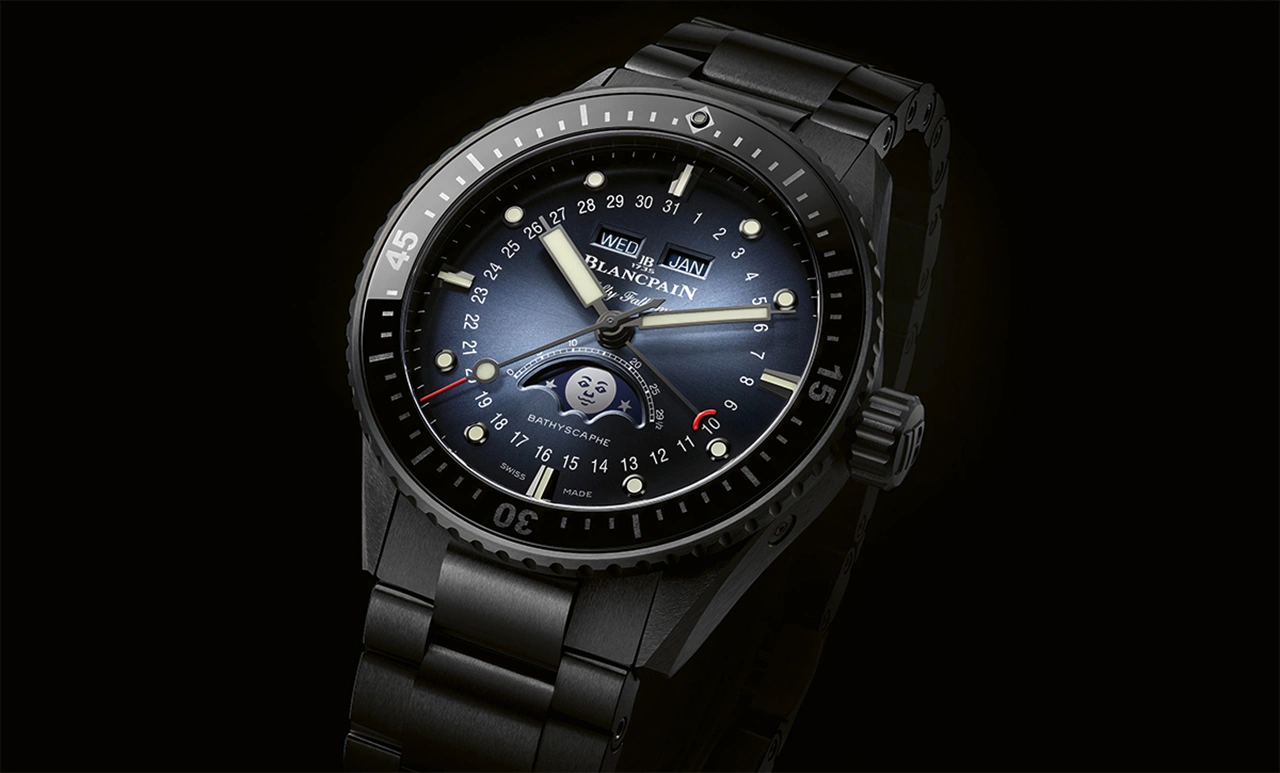 New Bathyscaphe Quantième Complet Phases de Lune: Eternal Movement Beyond Black - Cortina Watch Malaysia