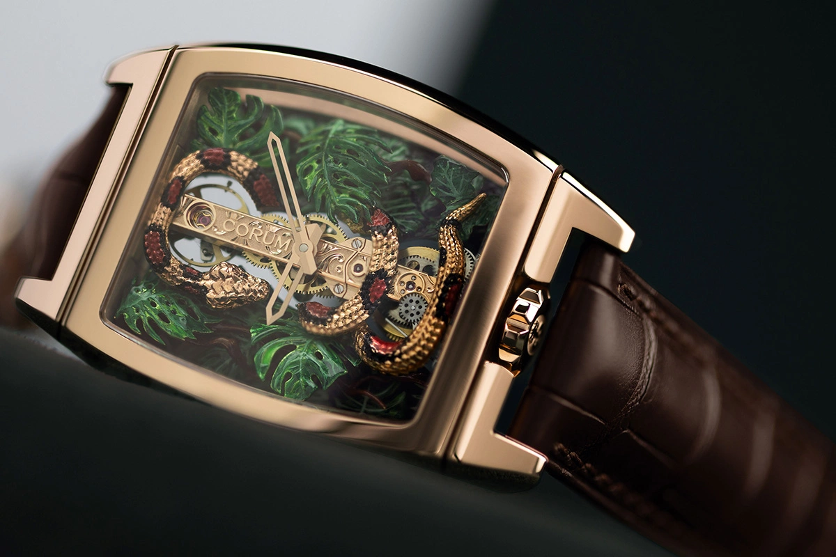 Art of the heart of watchmaking Corum’s Golden Bridge “Serpent” - Cortina Watch Malaysia