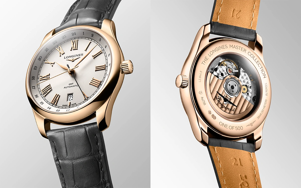 The Longines Master Collection Brings New Exclusive GMT Models in Gold - Cortina Watch Malaysia