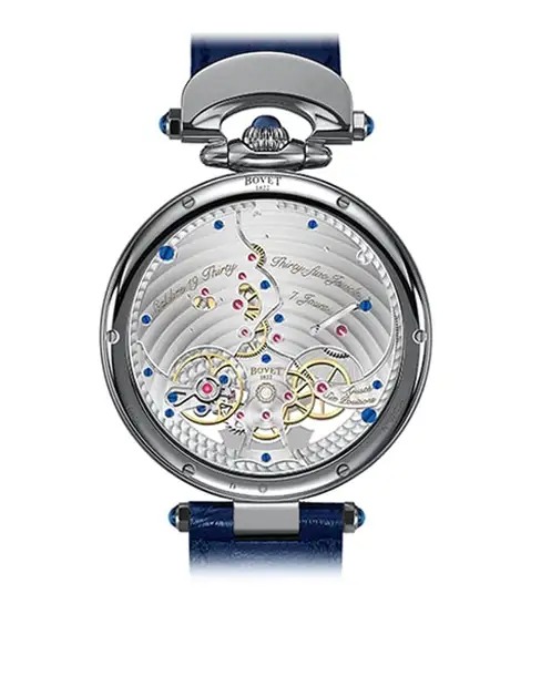 Orbis Mundis in Polished TItanium Blue Guilloché - Cortina Watch Malaysia