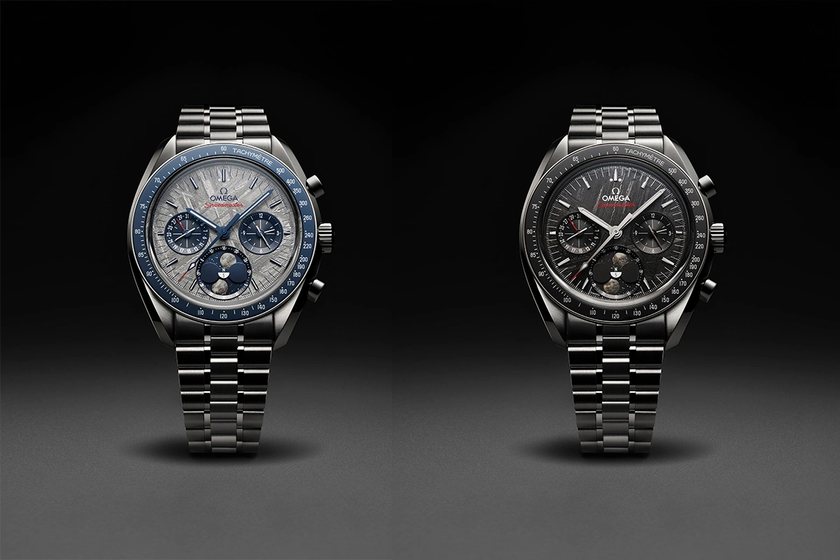 OMEGA Launches the Speedmaster Moonphase Meteorite - Cortina Watch Malaysia