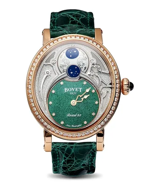 Récital 23 Green Guilloché - Cortina Watch Malaysia
