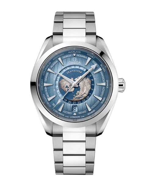 Aqua Terra 150M Co-Axial Master Chronometer GMT Worldtimer 43 mm - Cortina Watch Malaysia