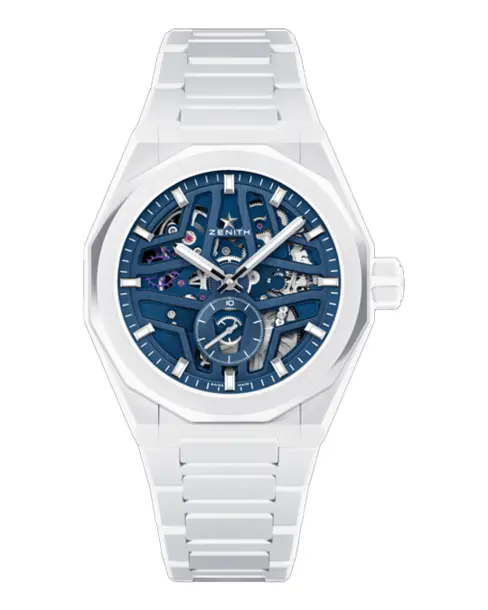 Defy Skyline White Ceramic Skeleton - Cortina Watch Malaysia