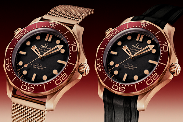 The OMEGA Seamaster Diver 300M In Bronze Gold and Burgundy - Cortina Watch Malaysia