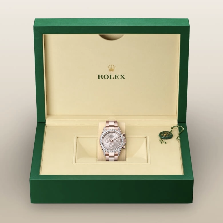 Rolex Cosmograph Daytona in Set cuping 18 Karat emas Everose dengan berlian,  - Cortina Watch Malaysia