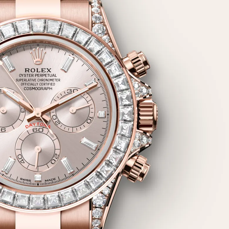 Rolex Cosmograph Daytona in Set cuping 18 Karat emas Everose dengan berlian,  - Cortina Watch Malaysia