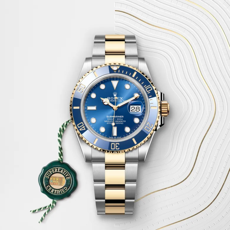 Rolex Submariner in Yellow Rolesor - combination of Oystersteel and yellow gold, M126613LB-0002 - Cortina Watch Malaysia