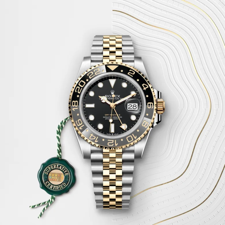 Rolex GMT-Master II in Yellow Rolesor - combination of Oystersteel and yellow gold, M126713GRNR-0001 - Cortina Watch Malaysia