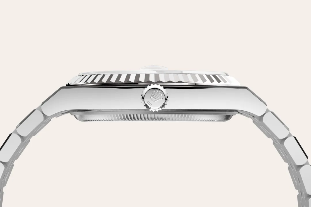 Rolex Land-Dweller in White Rolesor - combination of Oystersteel and white gold, M127234-0001 - Cortina Watch Malaysia