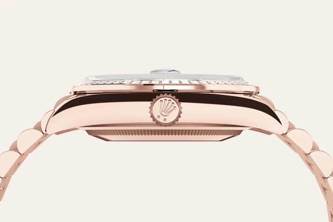Rolex Day-Date in 18 ct Everose gold, M128395TBR-0032 - Cortina Watch Malaysia