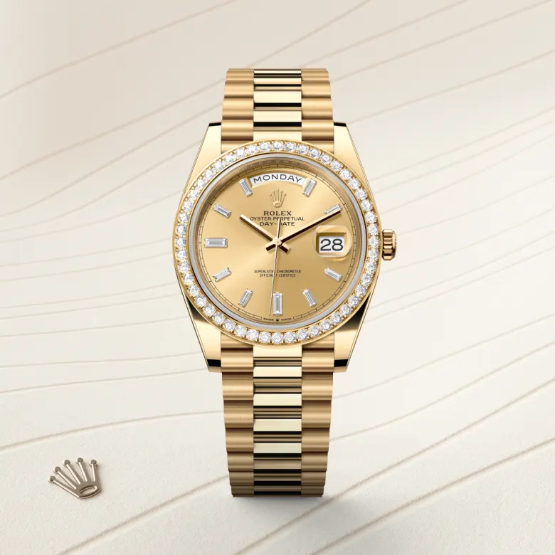 Rolex Day-Date in 18 ct yellow gold, M228348RBR-0002 - Cortina Watch Malaysia