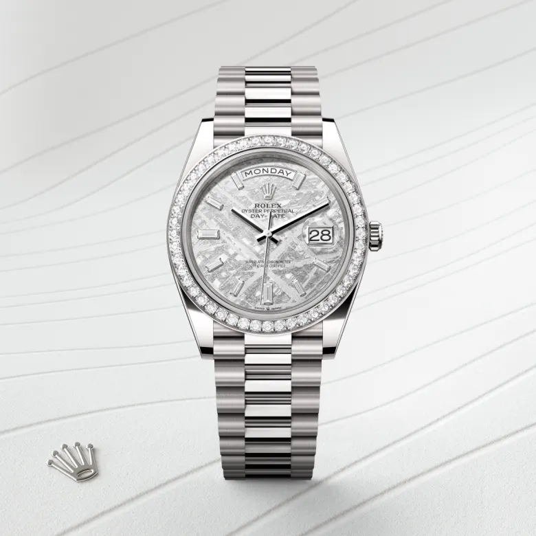 Rolex Day-Date in 18 ct white gold,  - Cortina Watch Malaysia