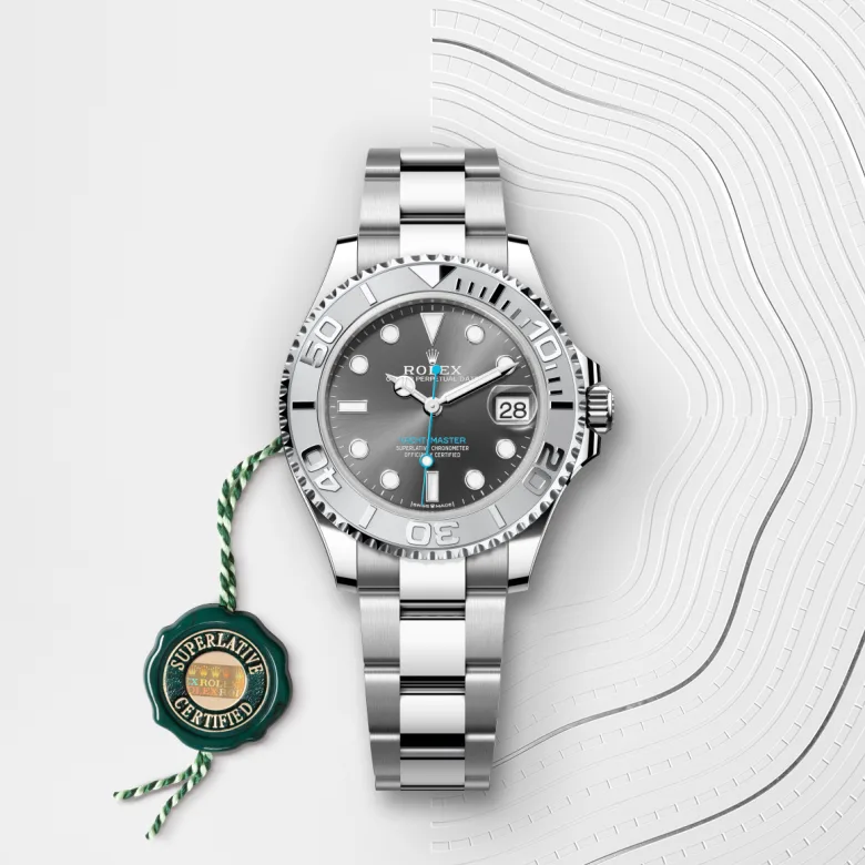 Rolex Yacht-Master in Rolesium - combination of Oystersteel and platinum, M268622-0002 - Cortina Watch Malaysia