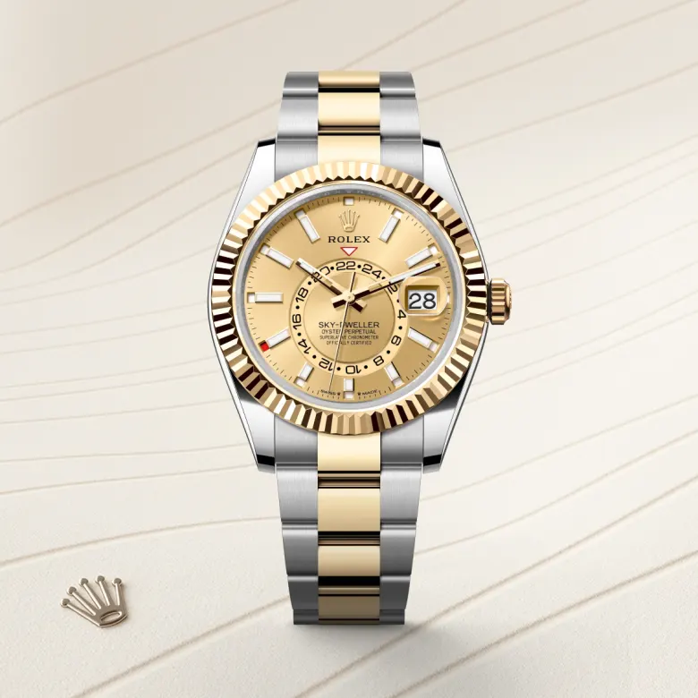 Rolex Sky-Dweller in Yellow Rolesor - combination of Oystersteel and yellow gold, M336933-0001 - Cortina Watch Malaysia