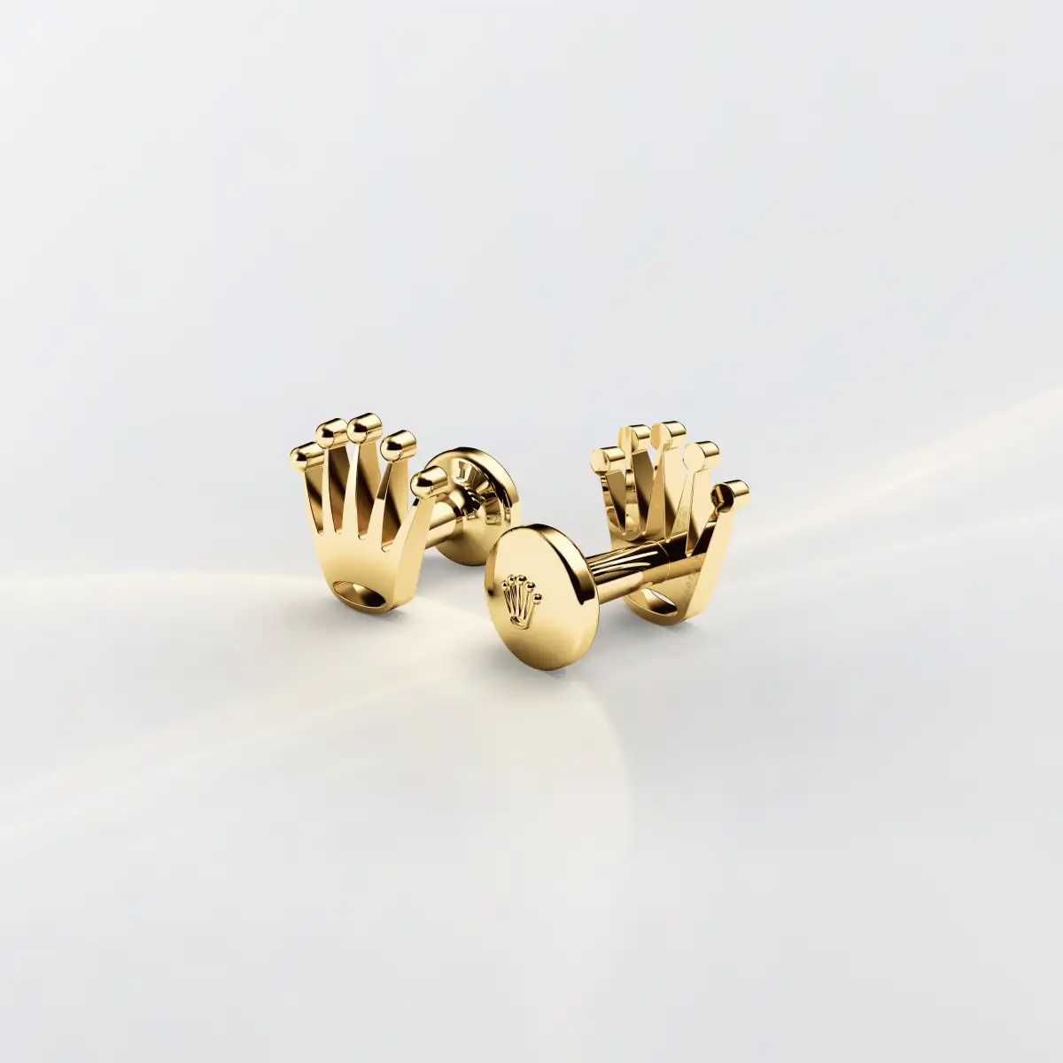 Rolex ‘Crown’ cufflinks in 18 ct yellow gold, A1018 at Cortina Watch Malaysia
