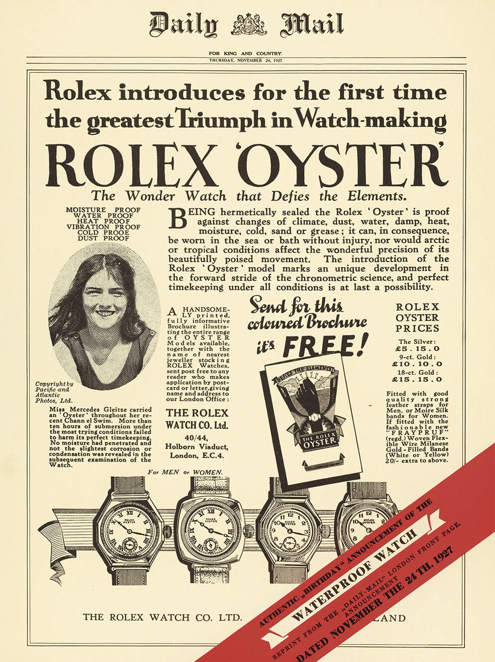 Rolex Oyster Story - Cortina Watch Malaysia