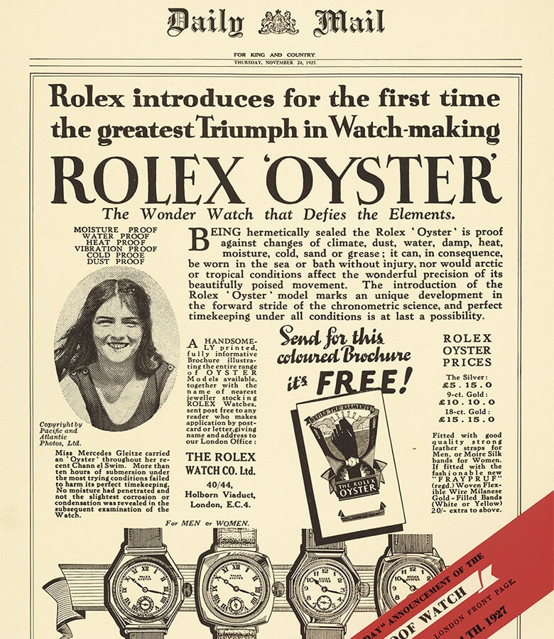 Rolex Oyster Story - Cortina Watch Malaysia