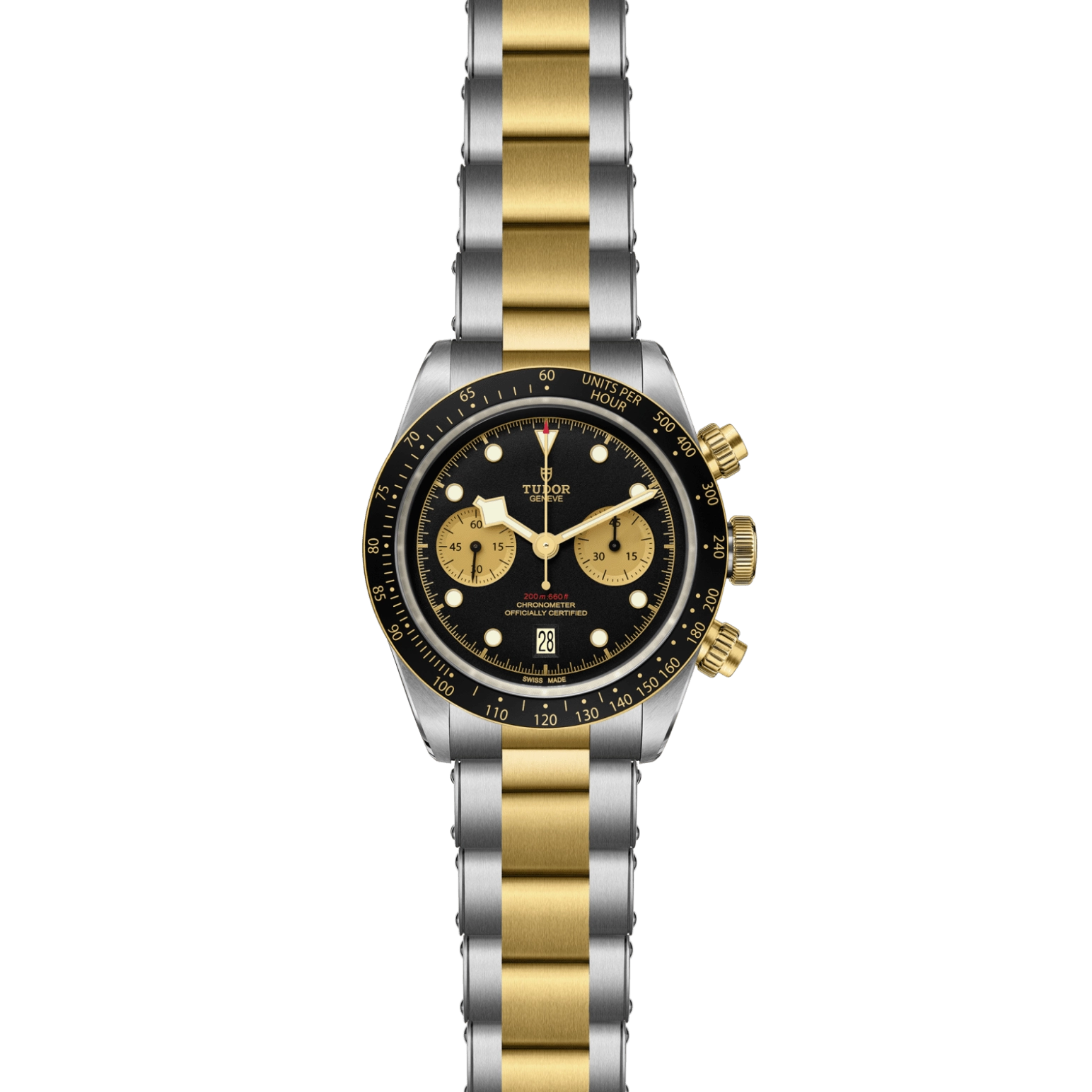 TUDOR碧湾计时型黄金钢款Black Bay Chrono磨光及磨砂钢表壳，直径41毫米 - M79363N-0001 at Cortina Watch Malaysia