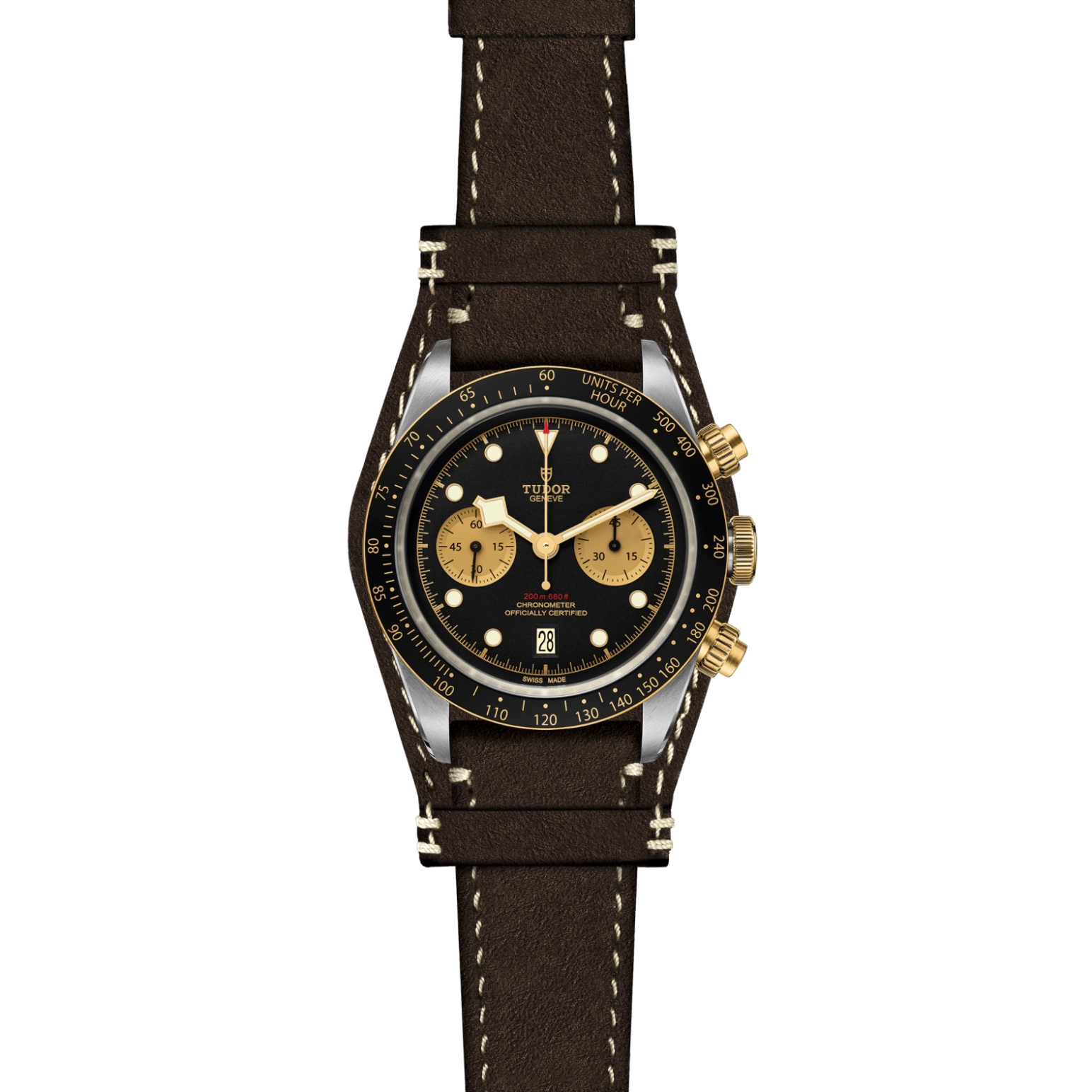 TUDOR碧湾计时型黄金钢款Black Bay Chrono磨光及磨砂钢表壳，直径41毫米 - M79363N-0002 at Cortina Watch Malaysia